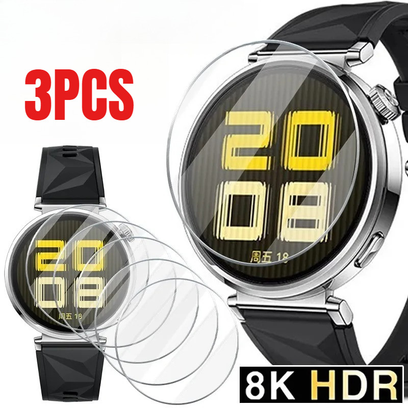 3 Kính Cường Lực Cao Cấp Cho Đường Kính 53mm 52mm 50mm 46mm 45mm 44mm 43mm 42mm 41mm 37mm 36mm 35mm 34mm 23mm 24mm 25mm HD Trong Suốt Đồng Hồ Thông Minh Bảo Vệ Màn Hình Độ Cứng Phim Kính