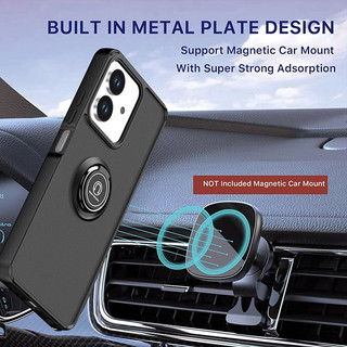 Vỏ chống sốc cho Honor X5c / X5c Plus Vỏ mờ mờ mờ có giá đỡ vòng xoay TPU ốp lưng