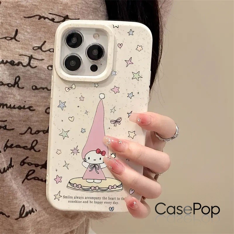 Ốp Hello Kitty Ngôi Sao Màu Sắc Cho iPhone 11-17 Pro Max