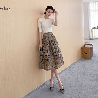 Váy nữ midi, cạp cao, dáng ôm, mùa xuân/hè, tôn dáng, sang trọng, quý phái, đi chơi, đi tiệc, đi làm đều đẹp