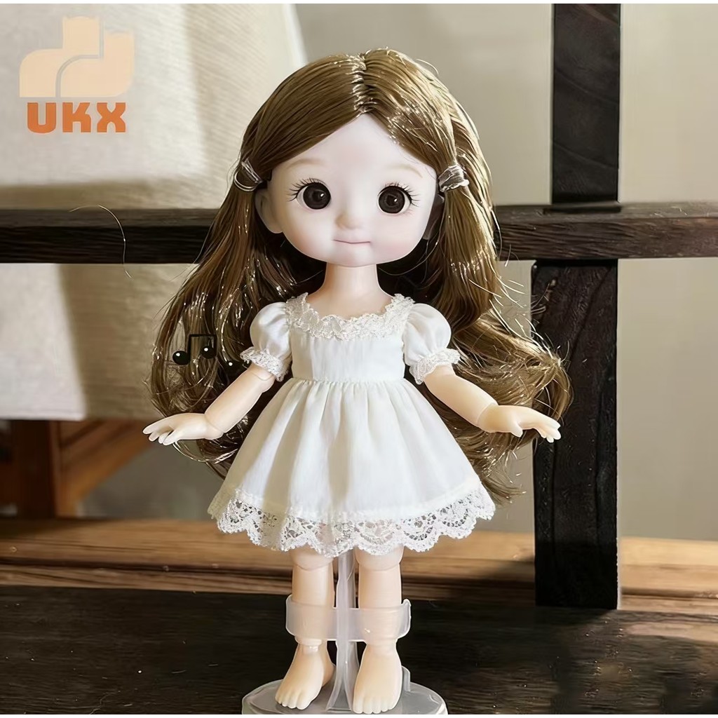 UKX 1 Búp Bê 16cm Với Biểu Hiện Khác Nhau, Búp Bê 1 / 8 Dễ Thương, Búp Bê Di Chuyển Được 13 Khớp Cô Gái VN