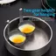 PlumHOUSE Treo Tai Inox Máy Hấp Trứng Tròn Đa Năng Nấu Trứng Để Sử Dụng Gia Đình Dụng Cụ Nhà Bếp VN