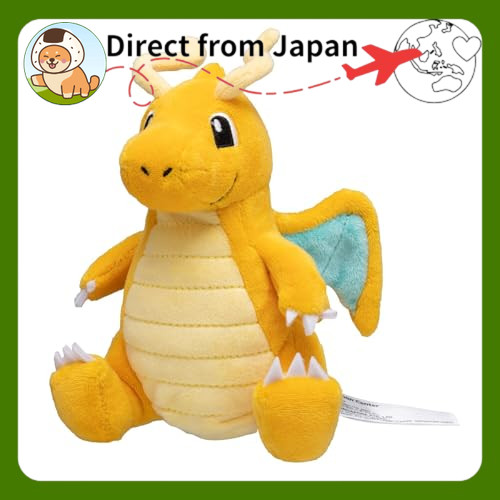 Búp bê Pokémon Center chính hãng, Pokémon Fit - Dragonite, 9 (H×W×L)