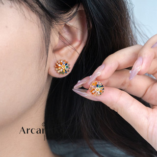 Bông Tai Đinh Tán Pháo Hoa Nhiều Màu, Thiết Kế Sang Trọng, Dễ Thức Cho Mọi Tình Huống