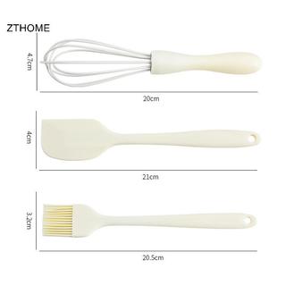 ZTHOME 3 Bộ Nướng Bánh Thực Phẩm Silicon Chịu Nhiệt Kem Cạp Trứng Đánh Mỡ Bàn Chải Nhà Bếp Bánh Nướng Dụng Cụ HOT
