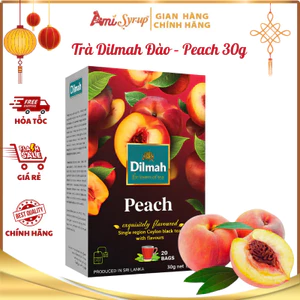 Trà Dilmah Đào Peach Tea 30g (20 túi lọc) Hương Đào Ngọt Dịu, Vị Trà Đậm Đà