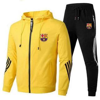 Men's Sport Suit Sportswear Running Slim Spring and Autumn Leisure Hooded Fashion Sweater Two-Piece Men's Clothing GfCw