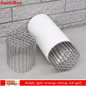 Ống thoát nước sàn trên nóc SAVORBOX, Vỏ thoát nước ban công bằng thép không gỉ dịch chuyển lớn, Nắp ống nước tròn chống tắc hữu ích