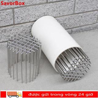 Ống thoát nước sàn trên nóc SAVORBOX, Vỏ thoát nước ban công bằng thép không gỉ dịch chuyển lớn, Nắp ống nước tròn chống tắc hữu ích
