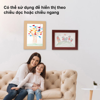 【BabyJoy】Khung lưu trữ tranh vẽ cho bé,khung tranh album,dung tích 130-150 tranh A4,nắp nam châm dễ thay đổi