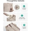 Túi Tote phồng ROLY dành cho nữ, Túi xách Nylon nhiều túi phồng, Túi đeo chéo thông thường chống nước dung tích lớn thời trang cho trường học