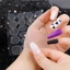 FAVORITEGOODS Keo dán thạch móng tay, Nhãn dán hai mặt trong suốt tự dính, Công cụ mở rộng móng tay giả chống thấm nước DIY