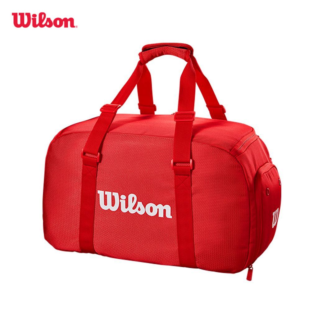 Wilson Super Tour Red Small Duffel 2025 Red Túi Đựng Vợt Tennis WR8037001001