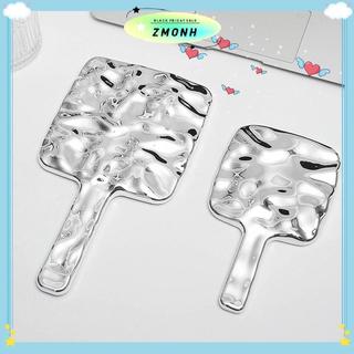 ZMONH Hình Dạng Lỏng Gương Vuông Cầm Tay Để Bàn Mỹ Phẩm Di Động Gương Trang Điểm Du Lịch Phong Cách Retro Gương Làm Đẹp Cho Túi Xách