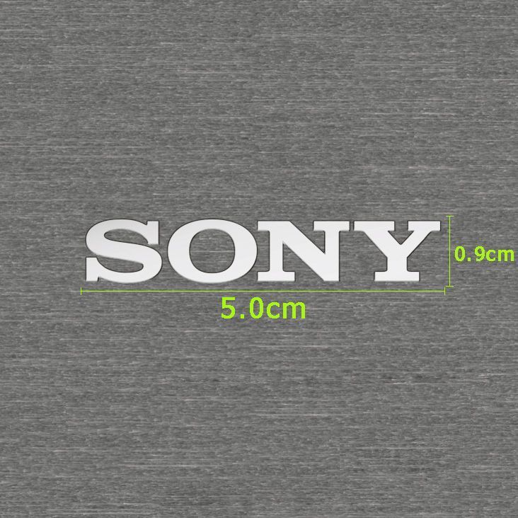 Logo SONY Siêu Mỏng Chia Miếng Dán Kim Loại Logo SONY Rỗng Mạ Kim Loại Sáng Bóng Miếng Dán OZRS