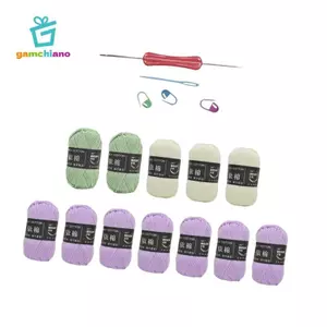 Bộ móc chăn hoa Bộ dụng cụ đan thủ công Phụ kiện trang trí đa năng