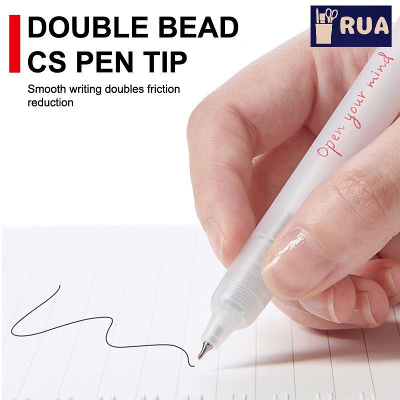 RUA Relax Pen For Exam Prep - Bút Gel Clier 0.5mm Viết mượt mà, Công cụ học tập chống lo âu cho học sinh văn phòng mới
