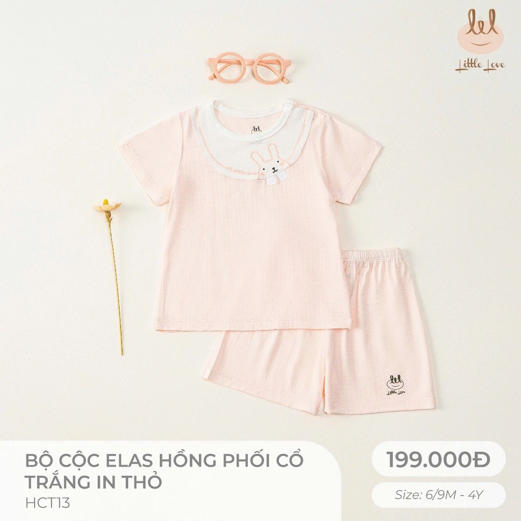 BỘ CỘC VẢI MODAL BÉ GÁI PHỐI VAI BÈO [ SIÊU MỀM, MÁT, MỊN CO DÃN VÀ THẤM HÚT ] SZ 6M -4Y (HCT13)