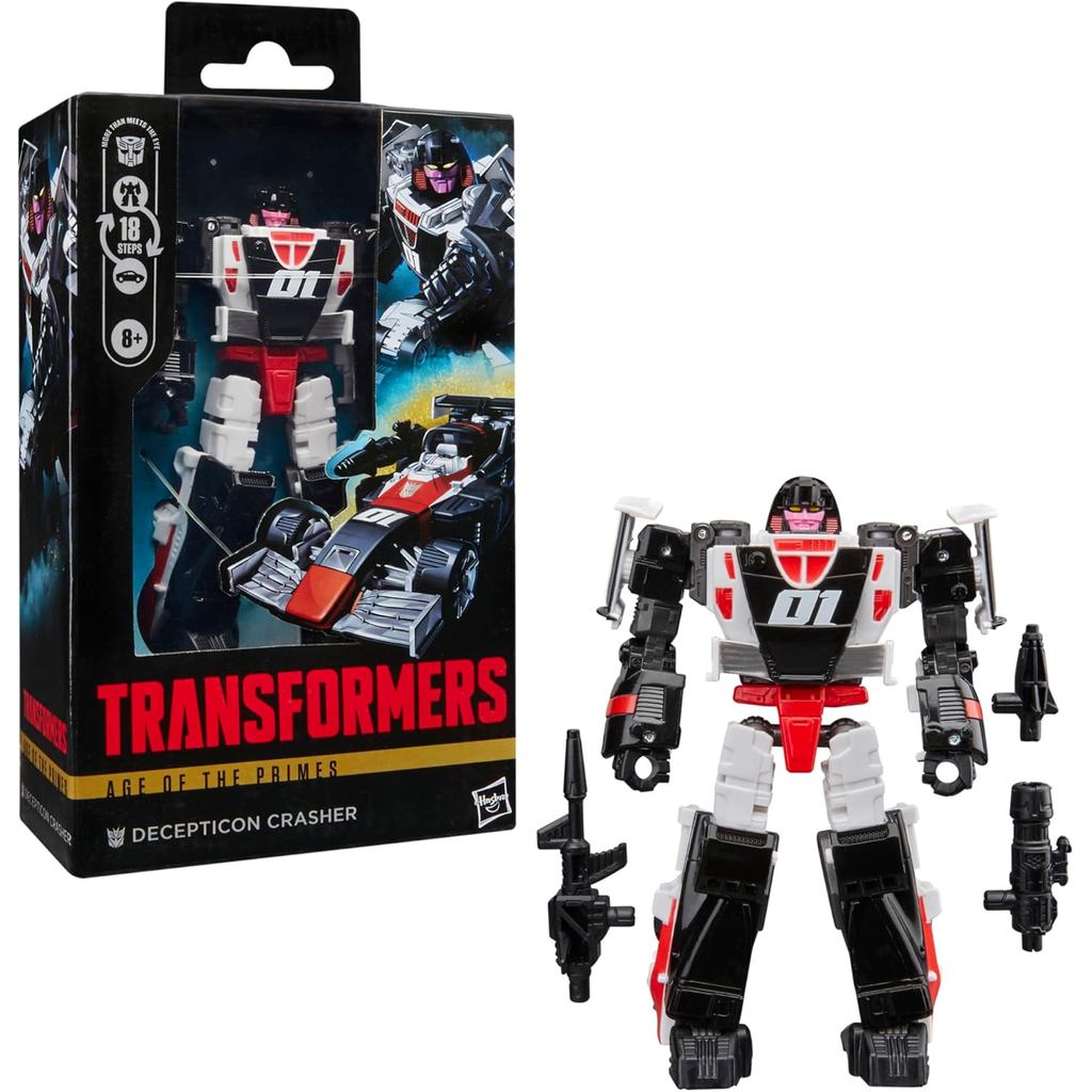Transformers Age of The Primes Deluxe Class Decepticon Crasher, Nhân vật hành động chuyển đổi 5,5 inch G1027