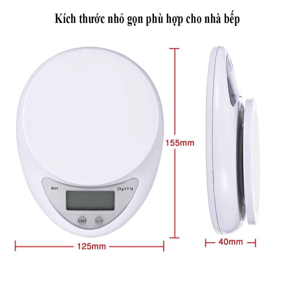 Cân tiểu ly điện tử B05 – thiết kế hiện đại, đo lường chính xác