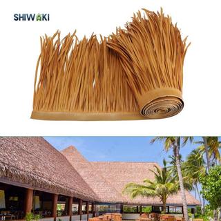 Mái lợp mái nhân tạo Cây cọ tán mô phỏng 39 "X 20" Thiết bị trang trí mái nhà vỏ cỏ đơn giản cho sân vườn