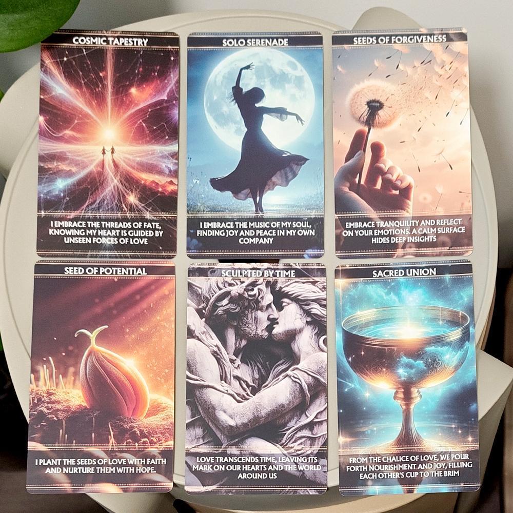 12 * 7cm Tin Nhắn Từ Vũ Trụ Oracle Deck 36 Lá Bài Thẻ Tin Nhắn Bảng Tiếng Anh Trò Chơi saixit2vn