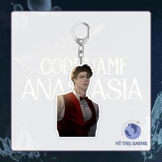 Móc khóa keyring CODENAME ANASTASIA in hình Mật Danh Anastasia manhwa BL anime chibi quà tặng dễ thương Nữ Nhung
