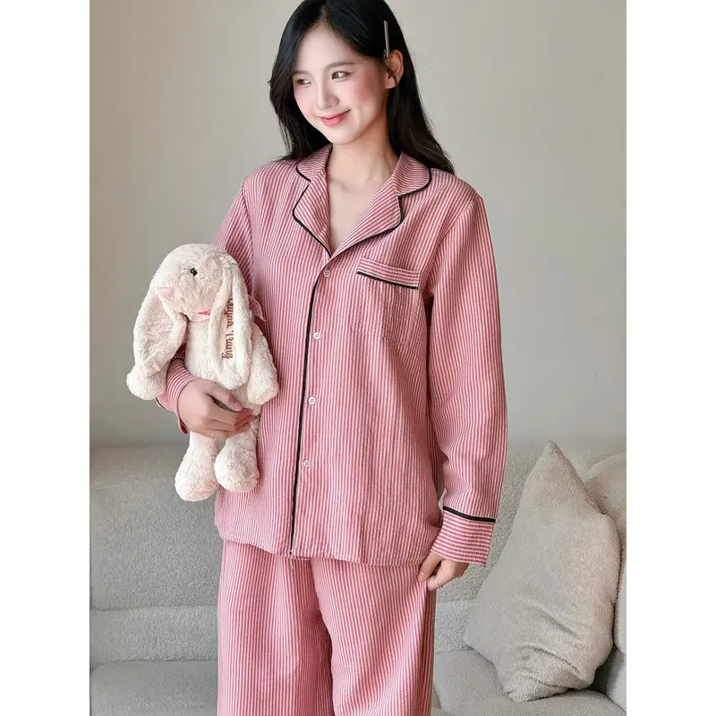 Đồ Bộ Nữ Đồ Mặc Nhà Bigsize Chất Đũi Xốp Mềm Nhẹ, Phong Cách Thanh Lịch | PONA