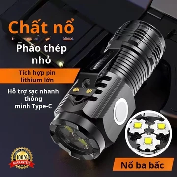 【Chống Nước IPX5 / Siêu Sáng 5000LM】Đèn Pin Mini 3 Mắt Siêu Sáng - Đèn Pin Đa Năng Chống Nước, Đèn Gắn Mũ, Đèn Pin Siêu Sáng 5000LM / Đèn Pin Mini / Đèn Pin 3 Mắt / Đèn Đa Năng