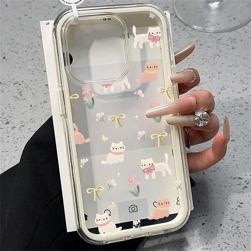 Ánh sáng màu nâu nhỏ hoa vỡ cho iPhone 16ProMax trường hợp iPhone 1514plus mới 1312