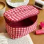Túi đựng đồ FAVORITEGOODS, Túi trang điểm thiết kế dây kéo kẻ sọc đỏ, Túi đựng mỹ phẩm cầm tay cầm tay dành cho nữ bé gái