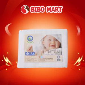Khăn Tắm Xô 4 Lớp Nana Cotton Cao Cấp Mềm Mại Thấm Hút Tốt Cho Da Bé 75x90cm - Bibo Mart