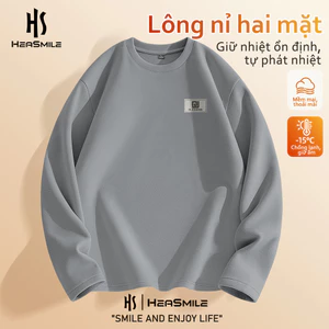 HeaSmile áo mặc trong giữ ấm nam vải mềm co giãn form rộng đường may kép chắc chắn(YLDDS)