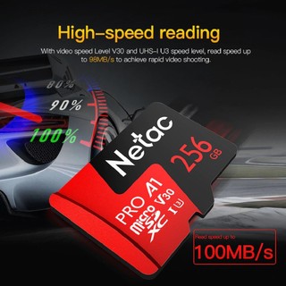 Thẻ nhớ 256Gb 128Gb 64Gb 32Gb  Netac PRO Chuẩn U3 Class 10–chuyên cho CAMERA, Điện thoại, Máy ảnh-BẢO HÀNH 5 năm 1 đổi 1