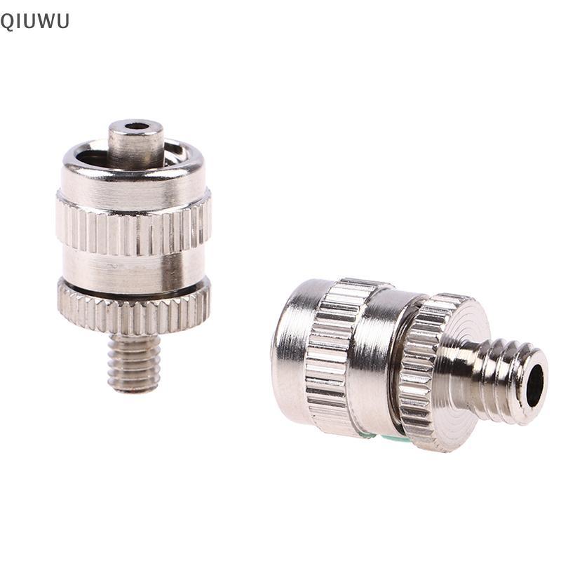 QIUWU M4 M5 M6 M8 Vít Ren Mạ Đồng Kim Loại Luer Lo Adapter.