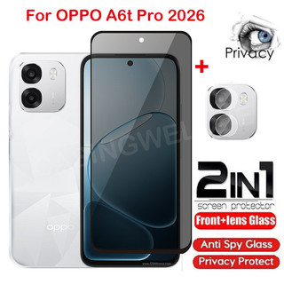 Bảo Vệ Màn Hình Cho OPPO A6t Pro 4G A6t A6s A6i A6x A6 Pro A6c 4G 5G 2026 Kính Cường Lực Riêng Tư Chống Gián Điệp Full Cover Bảo Vệ Màn Hình Chống Peek Phim Riêng Tư