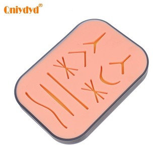 Miếng đệm thực hành khâu 3 lớp bằng silicone cho sinh viên y tế, mô hình mô phỏng tam giác, có thể tái sử dụng