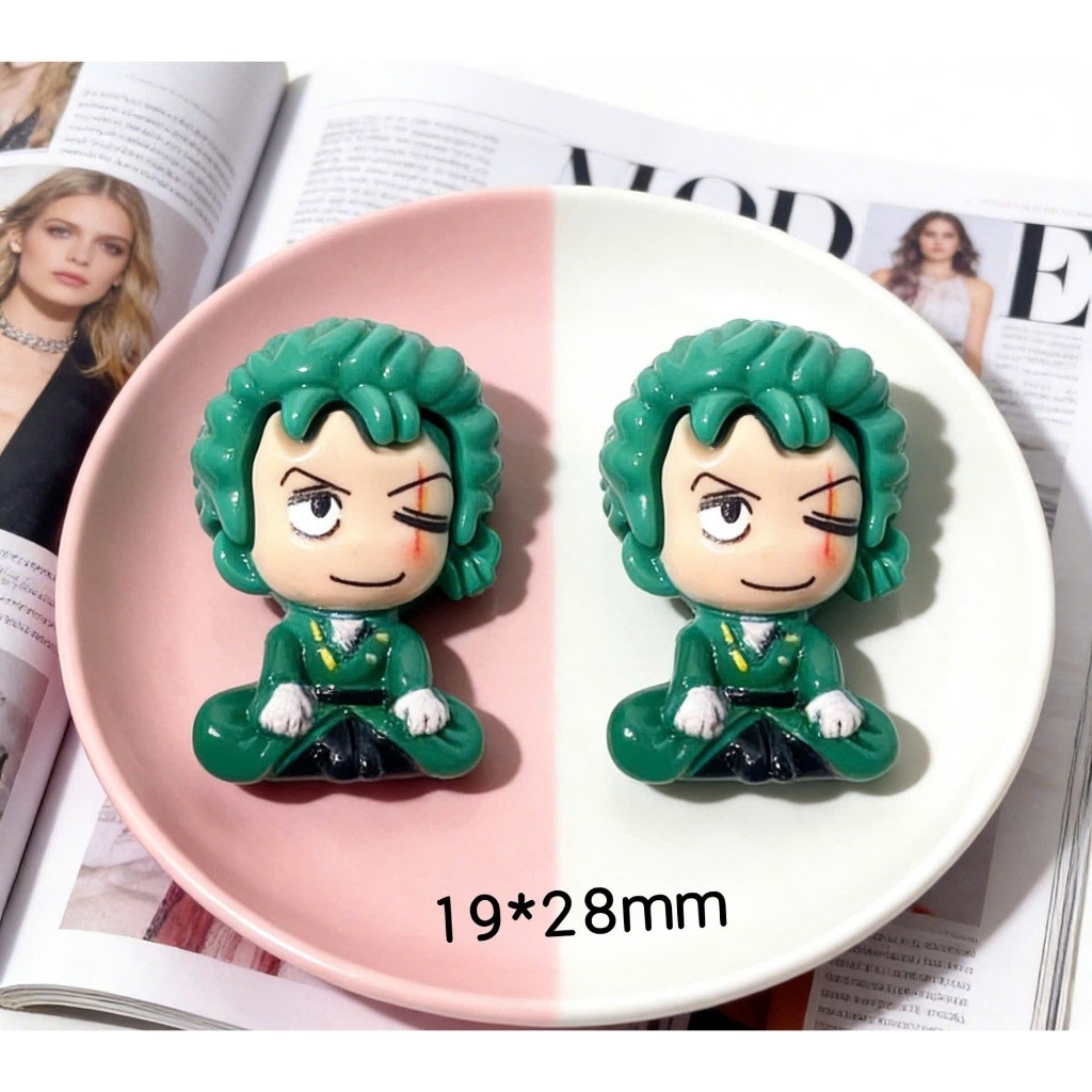SET CHARM 3D CỨNG: ONE PIECE ĐẢO HẢI TẶC - CHIBI CUTE-Luffy - Zoro - Nami - Sanji - Chopper - Ace - Yamato