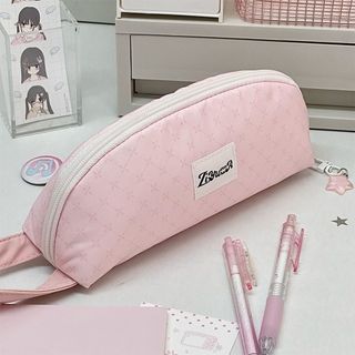 Túi đựng bút MIKYCO, Bút chì cầm tay màu hồng, INS Túi đựng văn phòng phẩm dạng vỏ lưới dung lượng lớn Quà tặng học sinh