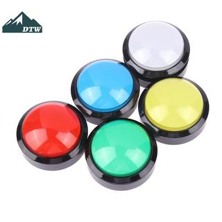 DTW 1 Nút Arcade 60mm LED Tròn Lớn với Microswitch dành cho DIY Arcade Game - 12V 32A Thể Thao