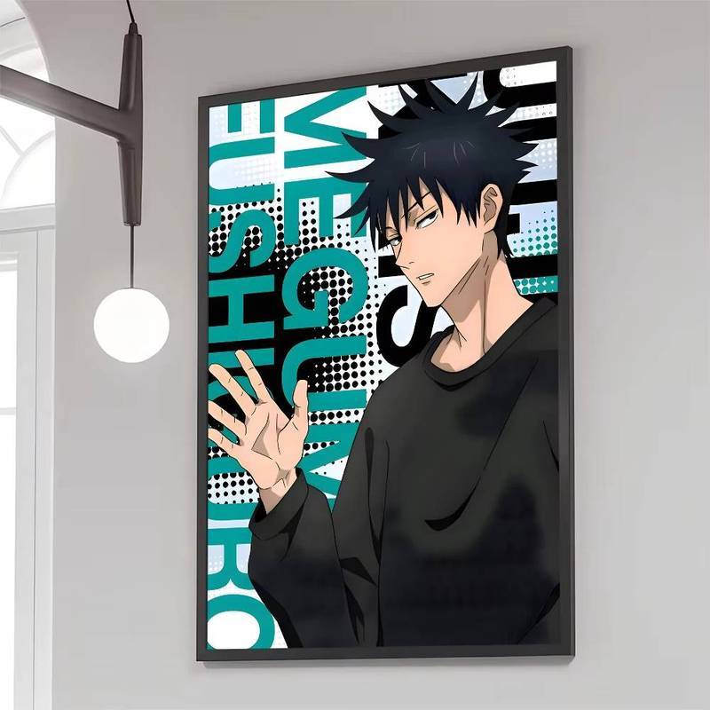 Fushiguro Megumi Anime Phim Canvas Tranh Nghệ Thuật Nhà Trang Trí Tường Canvas Poster