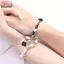 Vòng Tay Đôi Charm Hình Mèo và Trái Tim - Bộ 2 Chiếc cho Nữ