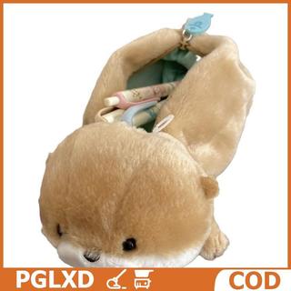 Dễ thương Rái cá sang trọng bút chì trường hợp phim hoạt hình động vật văn phòng phẩm lưu trữ túi