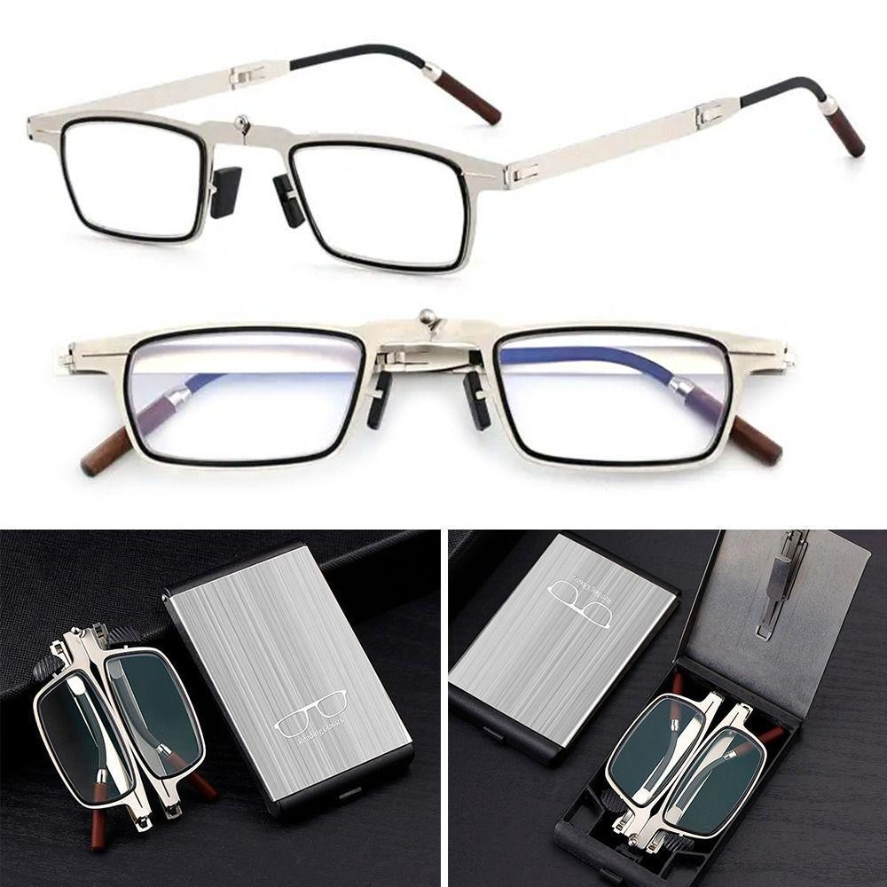 Kính đọc sách chống ánh sáng xanh HOBBYIN với giá đỡ điện thoại kim loại siêu nhẹ, phù hợp cho cả nam và nữ