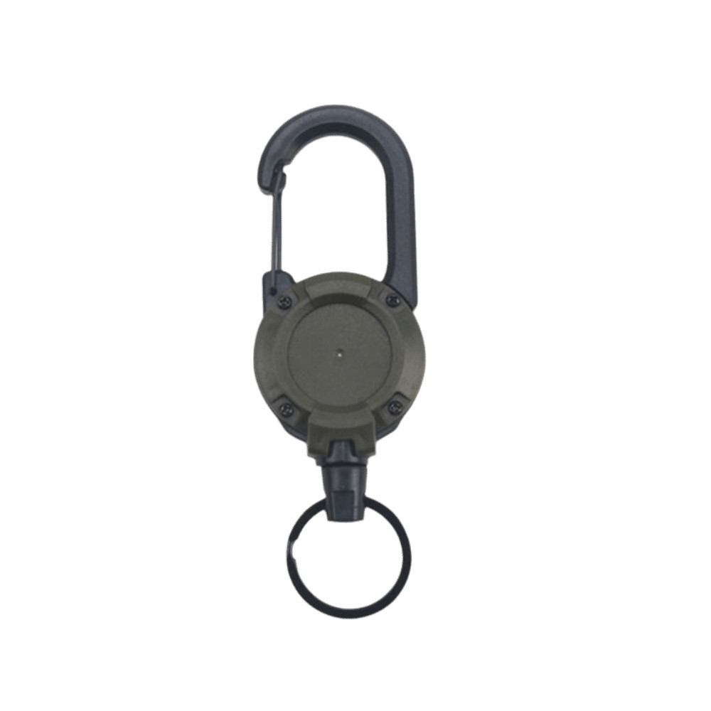 Vòng chìa khóa Carabiner SDEERCONCEPTNR, thép chắc chắn, thiết kế có thể thu dây tự động, cơ chế lò xo