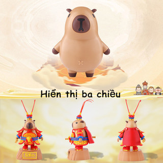 HomeyShop-Mô hình Capybara Vua Khỉ Kapimeitunwang in 3D,Đồ trang trí và đồ chơi để bàn cao cấp,Có nam châm