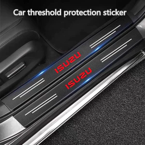 Phim bảo vệ ngưỡng ô tô bằng sợi Carbon Nhãn dán ô tô chống nước cho Isuzu D-MAX D MAX Dmax I II WFR VAN NFR ATV TROOPER