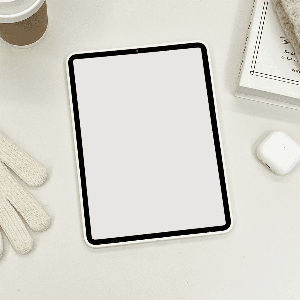 Ốp Lưng Cứng Acrylic Trắng Ngôi Sao Cho Mini6 Mini7 A17Pro IPad 5 6 7 8 9 10 11 A16 Air 2 3 4 5 6 Air 11 M2 M3 Pro10.5 Pro11 2018 2020 2021 2022 M4 M5 Pro13 2024 2025