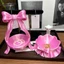 THEGIRL8B Nơ Ruy Băng Nhẫn Giá Đỡ, Khay Đựng Trang Sức In Hình 3D Ngọt Ngào, Dụng Cụ Sắp Xếp Chìa Khóa Bóng Thanh Lịch Phong Cách Baroque Tấm Trang Sức Đồ Trang Trí Nhà Cửa