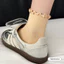 Tất nữ mỏng gân ruffle cuff giữa bê thoáng khí, phù hợp với giày và tạo phong cách hoàn hảo